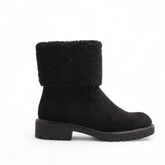 Europeon Union Women Black Chamois Half Boot #3289